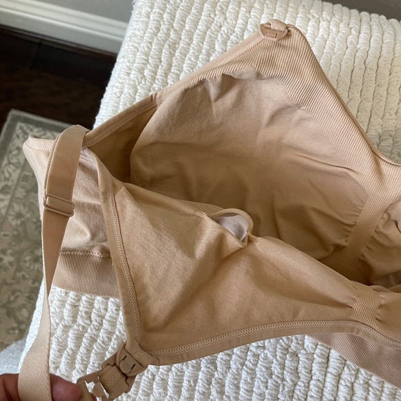 Kindred Bravely Pumping and Nursing Bra Women's XL Beige Hands Free - Picture 5 of 7